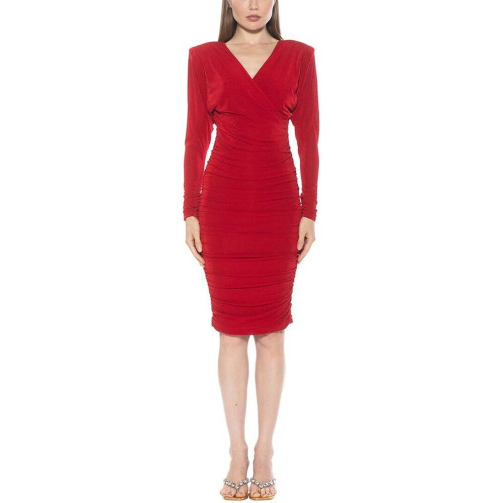 Alexia Admor Womens  Long Sheath Dress, Red